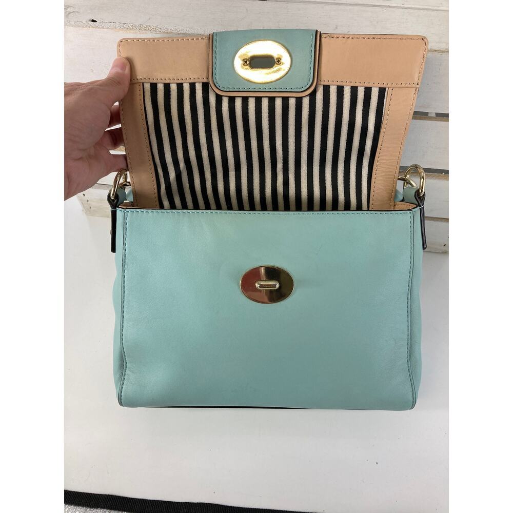 KATE SPADE SMALL LIGHT BLUE SMOOTH LEATHER CROSSBODY BAG - Picture 9 of 16